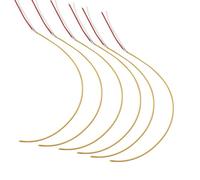 LianGSanSan Ultra-Thin 1.6mm 360° LED Light Strip 3V Same Terminal Flexible Filament DIY Lighting Accessory, 6 Pack (Cool White/6000K, 3V L300mm*W1.6mm)