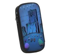 LIANGSHAN Comic Character Pen Pocket with Zip Anime, Cartoon Stationery Pocket Pen Case Large Capacity Stationery Bag Student Portable Pen Pouch Unisex (A,One Size)