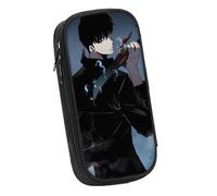 LIANGSHAN Comic Character Pen Pocket with Zip Anime, Cartoon Stationery Pocket Pen Case Large Capacity Stationery Bag Student Portable Pen Pouch Unisex (H,One Size)