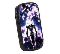 LIANGSHAN Comic Character Pen Pocket with Zip Anime, Cartoon Stationery Pocket Pen Case Large Capacity Stationery Bag Student Portable Pen Pouch Unisex (F,One Size)