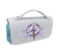 LIANGSHAN Funny Game Double Layered Pencil Case with Zip Anime, Cartoon Stationery Box Pencil Pouch Large Capacity Stationery Bag Student Portable Pen Pouch Unisex (C,One Size)