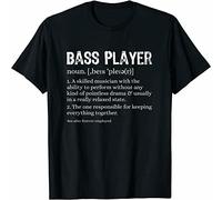 liangshan Men's Bass Player Definition Bassist Gift for Musicians T-Shirt S-3XL T-Shirt Balck M