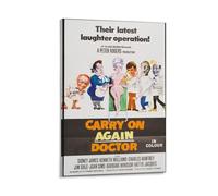 LIANGSHUANG 1969 British Comedy Film Carry On Again Doctor Poster Poster Cool Artworks Painting Wall Art Canvas Prints Hanging Picture Posters 12x18inch(30x45cm)