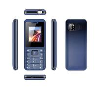 LIANGY Unlocked Dumb Phone, Blue, 2.8" LCD, 5MP Camera, 1.8Ah Battery, Nano SIM, 2G/3G/4G, Enhanced Feature Phone for Elderly and Kids