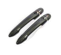 LIANGYIMEI Exterior Part Styling Accessories for Renault for Alpine for Vision A110 2017 2018 2019 2020 2021 Carbon Fiber Car Door Handle Cover(2Dr 1 Key no Button)