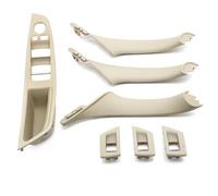 LIANGYIMEI for 5 Series F10 F11 520i 523i 525i 528i 530i LHD Car Interior Door Handle Armrest Panel Pull Trim Cover (LHD Oyster Set)