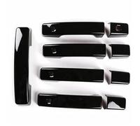 LIANGYIMEI for Land Rover for Defender 110 2020-2023 ABS Chrome Black Car Accessories Exterior Door Handle Bowl Decoration Cover Trim Kit(1)