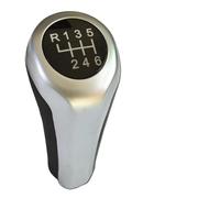 LIANGYIMEI Gear Shifter Knob for 1 3 Series E30 E32 E34 E36 E38 E39 E46 E53 E60 E63 E83 E84 E90 E91 5 6 Speed Leather Gear Stick Shift Knob (White)