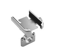 LIANGYIMEI Motorcycle Bicycle Phone Holder Gps Bracket Cellphone Stand Moto Rearview Mirror Handlebar Mount Compatible For Xiaomi IPhone(Silver Handlebar)