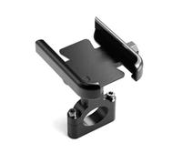 LIANGYIMEI Motorcycle Bicycle Phone Holder Gps Bracket Cellphone Stand Moto Rearview Mirror Handlebar Mount Compatible For Xiaomi IPhone(Black Handlebar)
