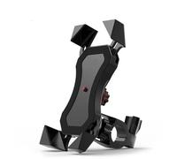 LIANGYIMEI Motorcycle Bicycle Phone Holder Moto Bike Navigation Support Handlebar Rearview Mirror Mount Clip Bracket For IPhone 15 Samsung(Handle style)