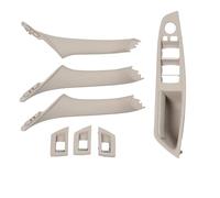 LIANGYIMEI RHD Right Driver Car Interior Door Handle Panel Pull Trim Cover for 5 Series F10 F11 520i 523i 525i 528i 530i 2010-2017 (RHD Oyster Set)