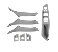 LIANGYIMEI RHD Right Driver Car Interior Door Handle Panel Pull Trim Cover for 5 Series F10 F11 520i 523i 525i 528i 530i 2010-2017 (RHD Gray Set)
