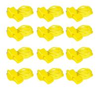 LIANGYUNZE Professional Sport Whistle Set - 12 Pcs Yellow Pea-Less Whistles with Lanyard for Coaches, Referees, Lifeguards and Police