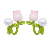 lianiser Gold Front Back Black Cute Cat Flower Moon Star Earings Comfy Statement Studs Floater Crystal 2 piece Dainty Cool Simple Design Trendy Flat Back Small Cuff Jacket Separation Jewelry Double