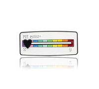 Lianiser Social Battery Slider Lapel Pin - Creative Mood Recording Tool, Fun Interactive Enamel Emotional Badge for Men and Women, 7 Days A Week Jewelry, Metal, no gemstone