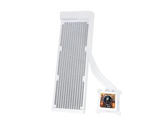 LIANLI LL-HS-LCD-360-N-WT Simple Water Cooling Kit, Fanless Model, HydroShift LCD 360 No Fan White, Side Mount Design, 2.88" Screen, IPS LCD, Japanese Authorized Dealer