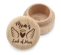 Liannan Custom Lock of Hair Keepsake Box, Personalized Memorial Gift For Loss, Custom 'In Memory Of' Loved One Remembrance Box, Sympathy Bereavement Gift For Mum Dad