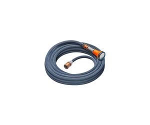 Liano Xtreme 1/2 inch, 10m set: Extremely robust textile garden hose, for indoor water taps, with PVC inner tube, lightweight, weather-resistant