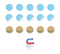 LIANRISES 110pcs 15mm Metal Discs, Round Self-Adhesive Metal Plate Magnetic Stickers, for Tonie Figures Stand Shelf, Strong Base for Magnets, for Mobile Phone Holder