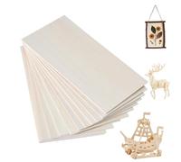 LIANRISES 15pcs 200x100x1.5mm Balsa Wood Sheets Board, Architecture Model Materials Unfinished, Thin Craft Wood Sheet with Smooth Surfaces, for Home Decoration, Arts, DIY Painting and Engraving