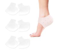 LIANRISES 3 Pairs Gel Heel Protectors, Heel Cups & Ankle Protectors for Plantar Fasciitis Relief Silicone Heel Protectors, Blister Prevention, Comfortable & Durable Shoe Heel Socks for Men and Women