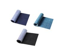 LIANRISES 3 Rolls Iron-on Denim Patches for Jeans Repair - Inside Light Blue, Dark Blue, Black