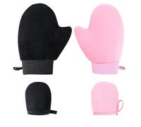 LIANRISES 4pcs Tanning Mitt, Self Tan Mitt Glove Applicator, Fake Self Tanning Mitt, Washable, Smooth and Even Effect for Sunscreen Lotion Mousse Creams