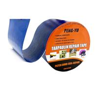 Lianshi Heavy Duty Awning Repair Tape, Waterproof Strong Adhesive Patch, Instant Fix Tape for Tent, Boat Covers, Tarp, Sail, Canopy, Canvas, Tarpaulin, 3.15INX16FT, Blue