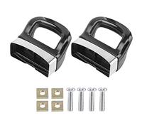 LianSinGo 2 Pcs Replacement Handles for Pots, Metal Short Side Handles for Pressure Pans, Universal Replacement Pot Handle for Home Kitchen Cookware(Color:Black)
