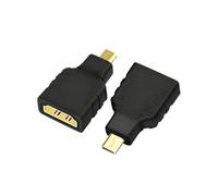 LianSinGo 2PCS Mini HDMI Adapter, HDMI Male to Female Connector 1080p, for Laptop, HDTV, PC, DVD