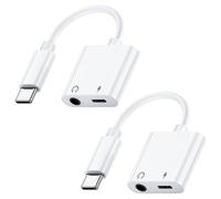 LianSinGo 2Pcs USB C to 3.5mm jack with 100W Fast Charging, Aux to USB C Adapter Usbc Type C Audio Splitter for HUAWEI, Xiaom, and More Type C Devices