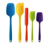 LianSinGo 5 PCS Silicone Spatula Set, Non-Stick High Heat Resistant Baking Spatulas, Food Grade Rubber Spatulas, Kitchen Utensils for Baking Cooking and Mixing