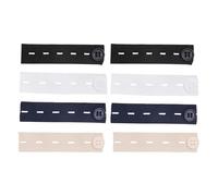 LianSinGo 8PCS Elastic Waist Extenders for Jeans, Adjustable Button Extenders for Comfortable Fit, 4 Colours Unisex Waistband Expansion