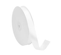 LianSinGo 90 Meter White Satin Ribbon, 20mm Fabric Gift Ribbons, Elegant Gift Wrapping & Crafting Decoration Ribbon for Weddings & Parties