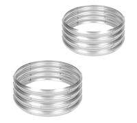 LIANTRAL 2 Pack Round Galvanized Raised Garden Beds Outdoor, Steel Fire Pit Ring Flower Planter Large Metal Above Ground Boxes Kit for Gardening Vegetables Outside, 60 x 60 x 30 cm