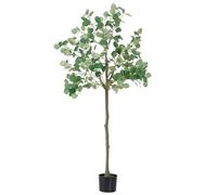 LIANTRAL Artificial Eucalyptus Fake Plants, Decorative Artificial Trees, Indoor & Outdoor Faux Eucalyptus Artificial Plants for Home Garden Office Decor, 150 cm