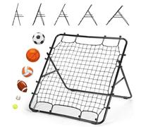 LIANTRAL Baseball Rebounder Net, Adjustable Bounce Back Trainer for Football, Volleyball, Softball & Lacrosse, Portable Folding Rebounder for Passing & Shooting Practice, Soccer Rebound Net for Kids