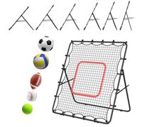 LIANTRAL Volleyball Rebounder Net 4 x 4.5FT, Portable Bounce Back Trainer for Soccer, Volleyball, Baseball & Lacrosse, Adjustable Angle Kickback Target Goal for Shooting, Passing & Control Training
