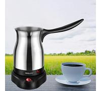LIANWANG Stainless steel electric turkish coffee maker, Stainless Steel Electric Turkish Greek Coffee Maker Machine Espresso Moka Pot for Home Office