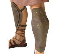 Lianxiaoou 1 Pair Men's Medieval Boot Covers, Renaissance Vintage Steampunk Leather Leg Gaiters, Halloween Knight Leg Armor Protector Gear For Men And Women