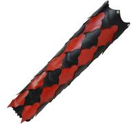 Lianxiaoou Medieval Dragonscale Archer Quiver, Adjustable Forest Elven PU Leather Arrow Case Holder For Larp, Halloween Fantasy Ranger Elf Archery Holste, Cosplay Costume Accessories,Red