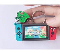 LIANYG Switch Game Machine Keychains Animal Crossing Key Chains Accessories Cute Shaped Pendants Boy Key Ring for Car Pendant