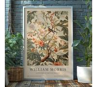lianyibo 1 Pc Bird Poster Print Botanical Wall Art Floral Poster Vintage Canvas Print Wall Art For Home Office Modern Decor 70x100cm framework
