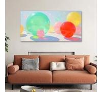 lianyibo 1 PC Large Modern Landscape Canvas Wall Art Colorful This Abstract Geometric Posters Prints Bathroom & Bedroom Decor(30x60cm/Inner frame)