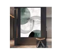 lianyibo 1pc Abstract Circular Geometries In Teal Canvas Wall Art, Gray & White - Modern Minimalist Posters Prints Home Decor(70x100cm/Frameless)