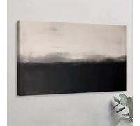 lianyibo 1Pc Hazy Dawn Canvas Wall Art, Where Sea Meets Sky Poster Art Prints, Abstract Expressionist Living Room Wall Decor(70x100cm/Inner frame)