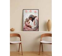 lianyibo 1pc Jesus And Child Prayer Wall Art Religious Bible Painting Canvas Print Jesus With Girl Educational Poster Decor 70x100cm Frameless