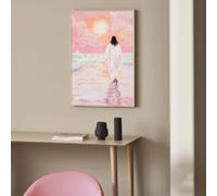 lianyibo 1pc Jesus Walking On Water Wall Art Picture Savior Prints Canvas Painting Jesus In Nature Poster Girly Religious Decor 70x100cm Frameless
