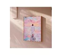 lianyibo 1pc Jesus Walking On Water Wall Art Picture Savior Prints Canvas Painting Jesus In Nature Poster Girly Religious Decor(80 x 120 cm/Inner frame)